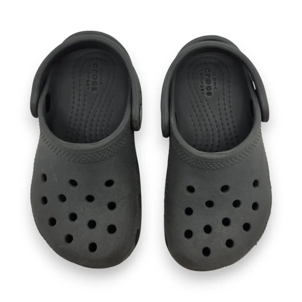 Crocs Classic Clog‎ Child 8 Grey Slip On